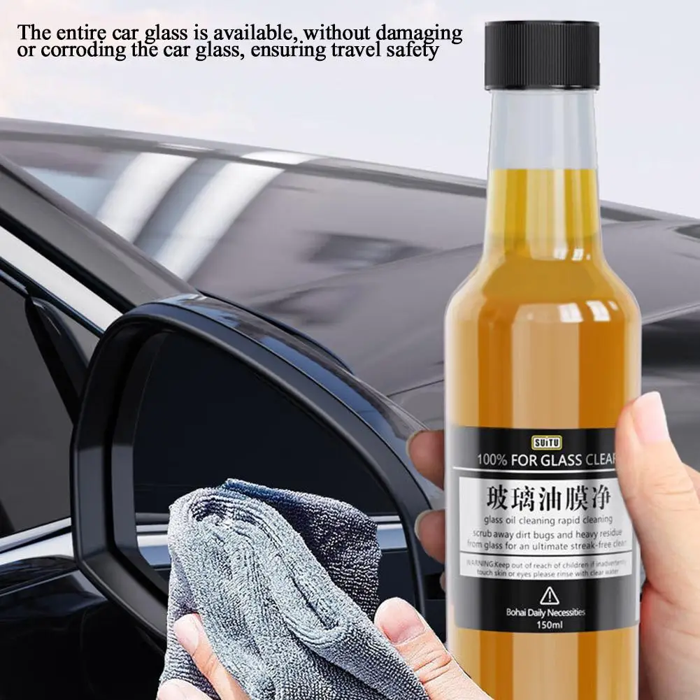 

Car Glass Oil Film Cleaner Deep Cleaning Polishing Glass Oil Film Removing Car Windshield Rearview Mirror Car Dust Cleaner