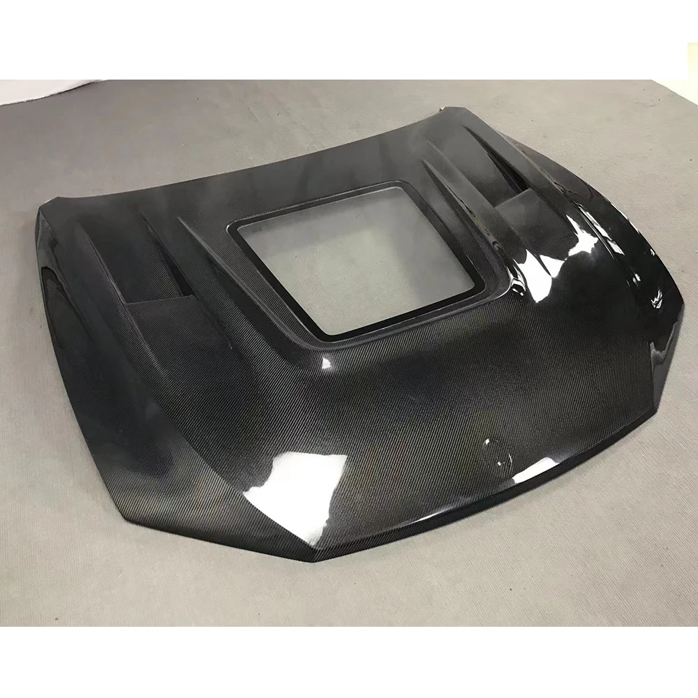 Replaced Style Real Carbon Fiber Front Bumper Bonnet Glass Hood for Maserati Levante SUV 2017 UP