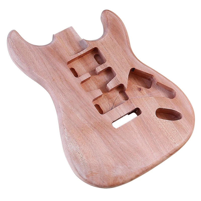 ST Electric Guitar Body Okoume Wood Guitar Barrel ST Body Natural Guitar Body for Electric Guitar