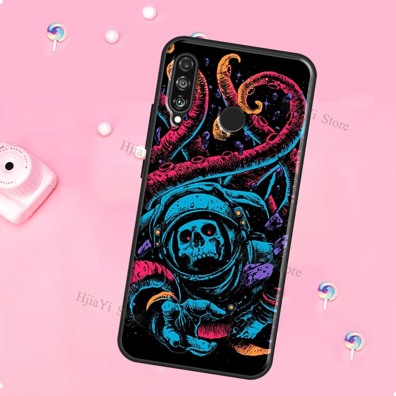 Horror Skull Gothic For Huawei Honor Magic 5 Lite X8 X9 X8a X9a 50 70 P20 P30 P40 P50 P60 Pro P Smart 2019 Case