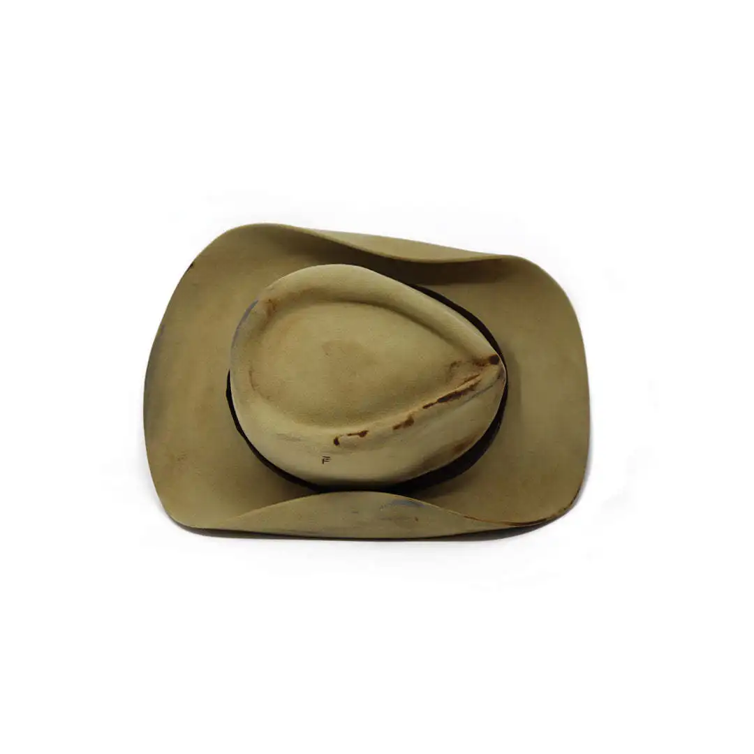 

Distressed Style Sheep Wool Hat with Flaps, Vintage Pure Wool Hat with Ribbon Decoration, Sheep Wool Hat