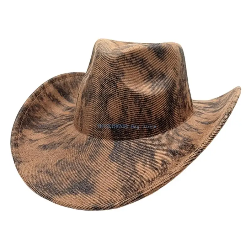 340D Unisex Foldable Cowboy Hats Portable Design Costume Accessory For Music Festivals Horse Rides Travel Essential