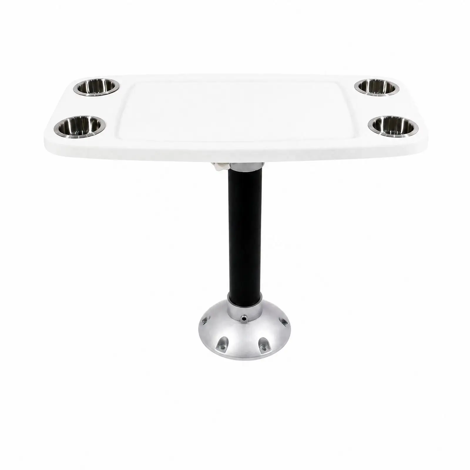 Outdoor Marine Table for RV with ABS Top and Aluminum Support Post for Long Term Use
