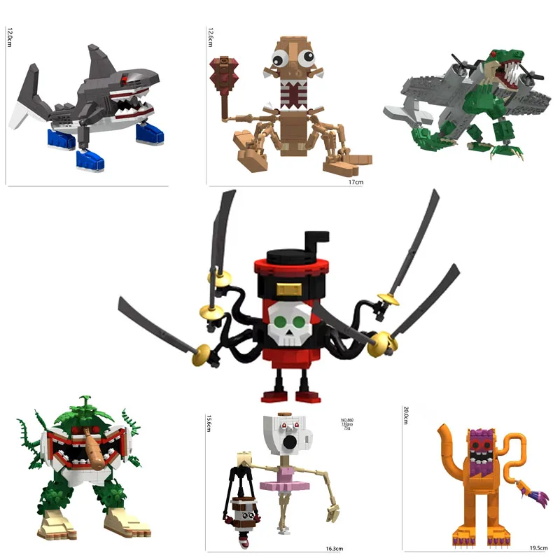 

НОВАЯ Mutant Italian Brainrot Animals Фигурка Tung Tung Tung Sahur Bombardino Крокодило Собранная модель Коллекционные украшения