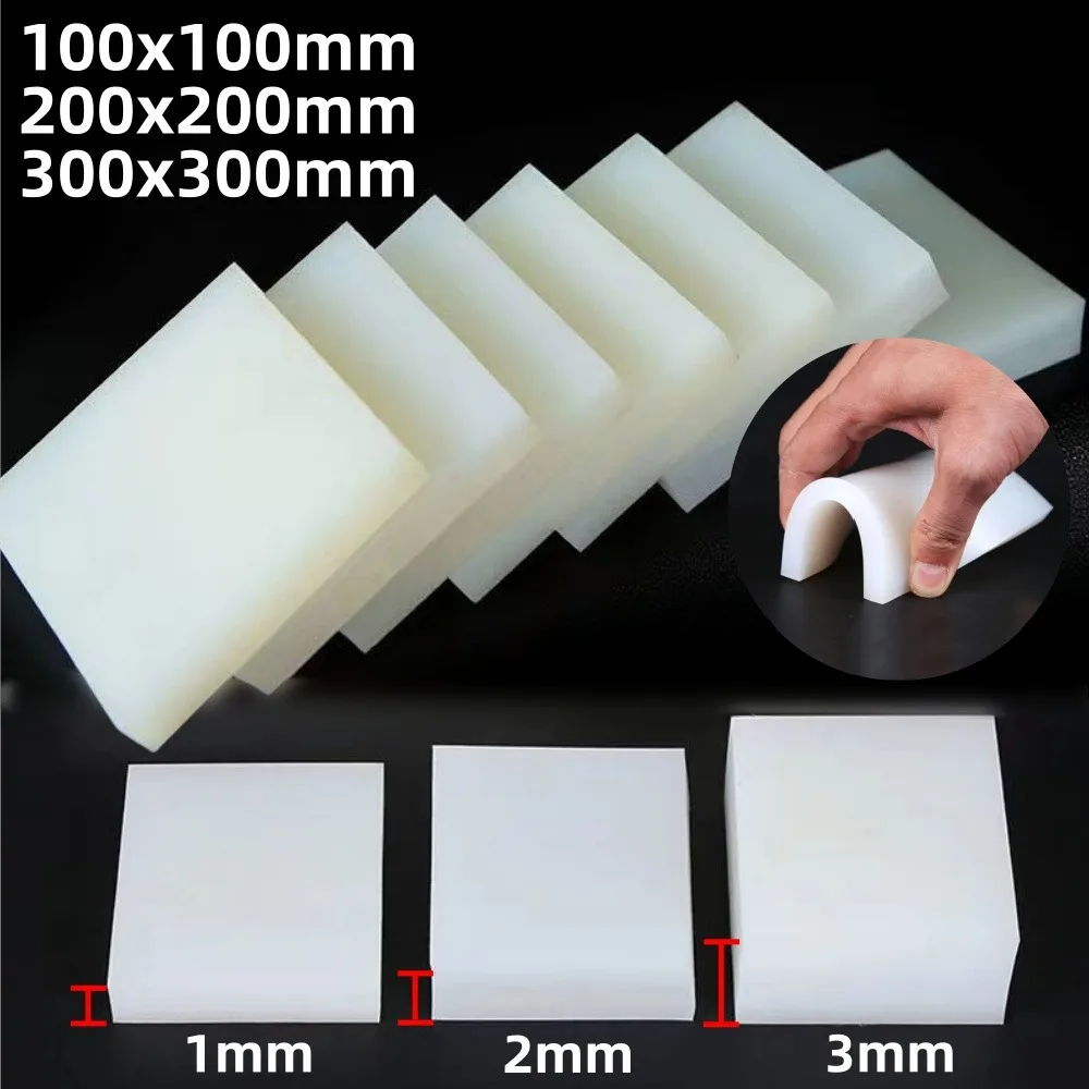 Guarnizione in silicone traslucido Thk 1/2/3mm Resistenza alle alte temperature Nessun odore particolare Guarnizione in silicone antiscivolo per assorbimento degli urti