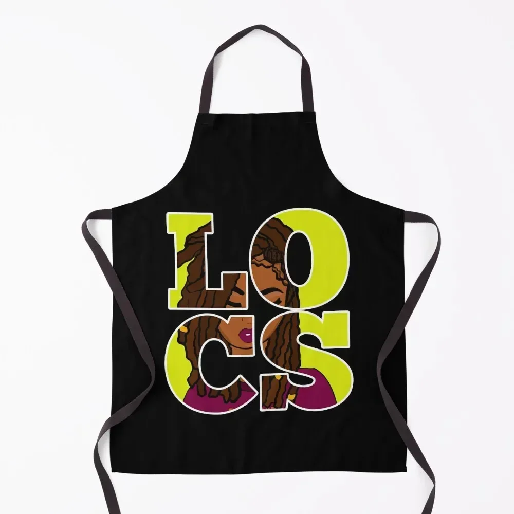 

Girl With Locs Apron Christmas gift Kitchen Novel Kitchen Accessories Kitchen Things And For Home Kitchens Men Apron