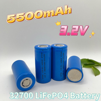3.2V 32700 5500mAh LiFePO4 Rechargeable Battery HighCapacity Deep Cycle Safe Stable for Electric Tools Scooters Drill Lawn Mower