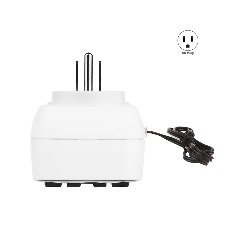 Termostato con presa per regolatore di temperatura digitale con sonda sensore timer Riscaldamento Interruttore di raffreddamento Retroilluminazione Spina americana-ABXK