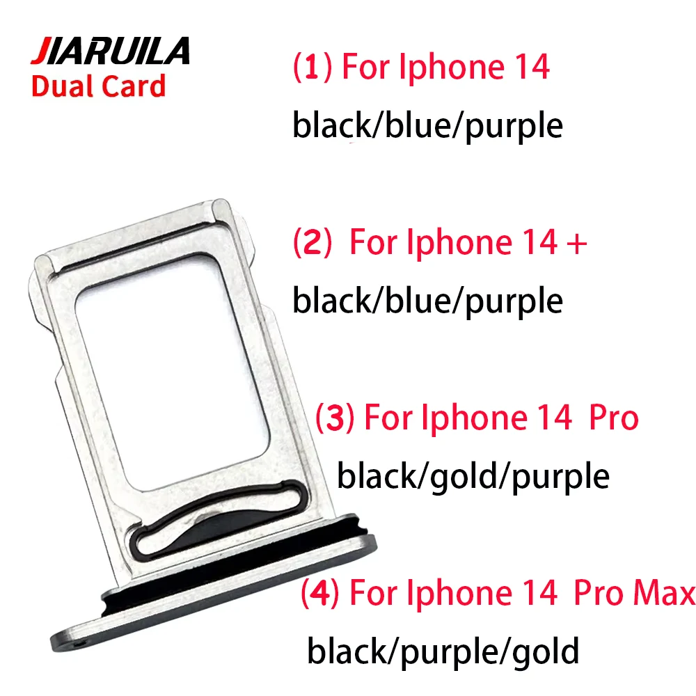 

Для IPhone 14 Plus/14 Pro Max держатель ящика лотка для SIM-карты с одним двумя слотами, запасные части