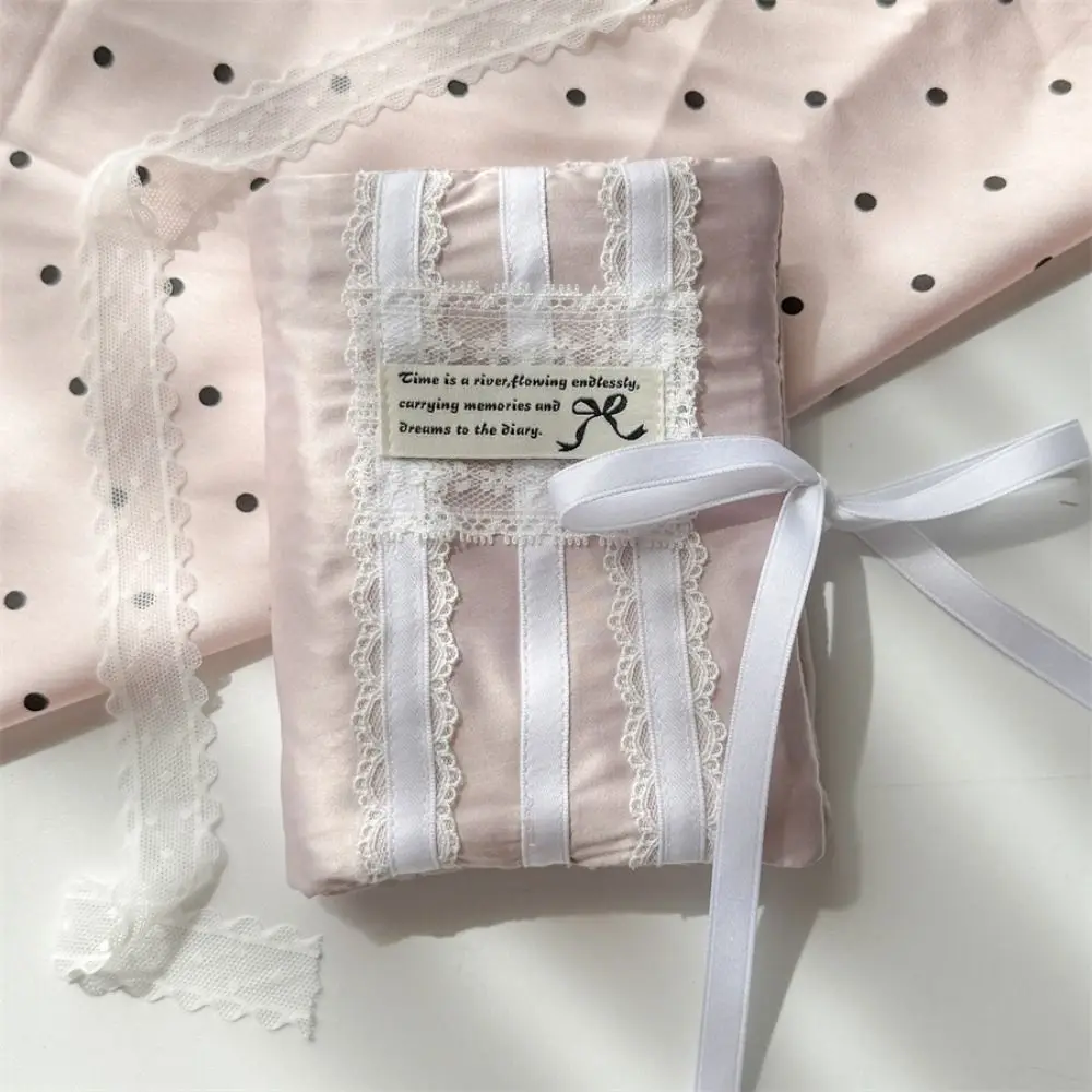Loose Leaf Scrapbook Notebook Cover 5 Holes Lace Bow Card Booklet Cover Anti-scratch M5 Loose-leaf Notebook Cover Stationery