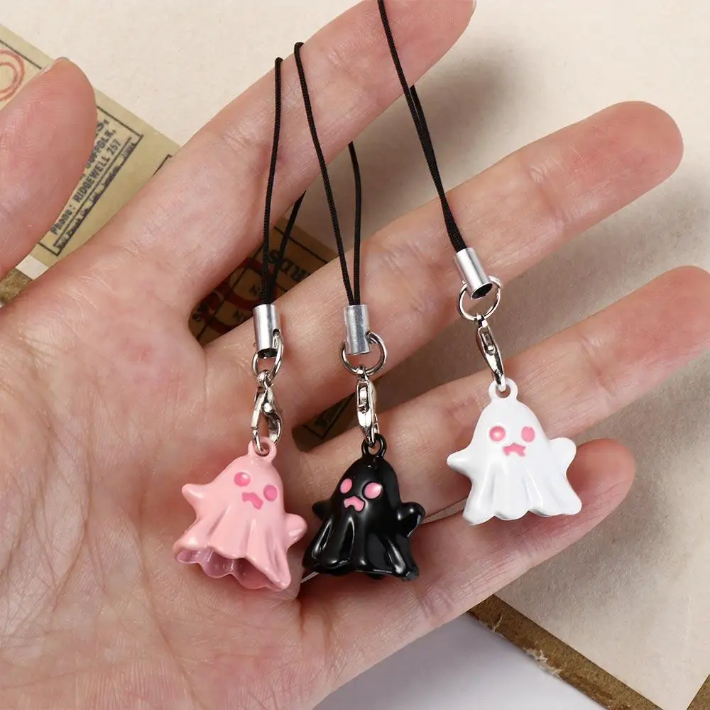 Fashion Spooky Ghost Phone Charms Pendant Halloween Kawaii Y2K Phone Strap Women Girls