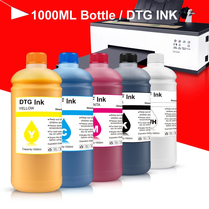 

1000ml DTG Textile Ink white ink For Epson L1800 L805 1390 Sure Color F2000 F2100 F2130 F2140 F2150 F2160 DX5 DX6 printer