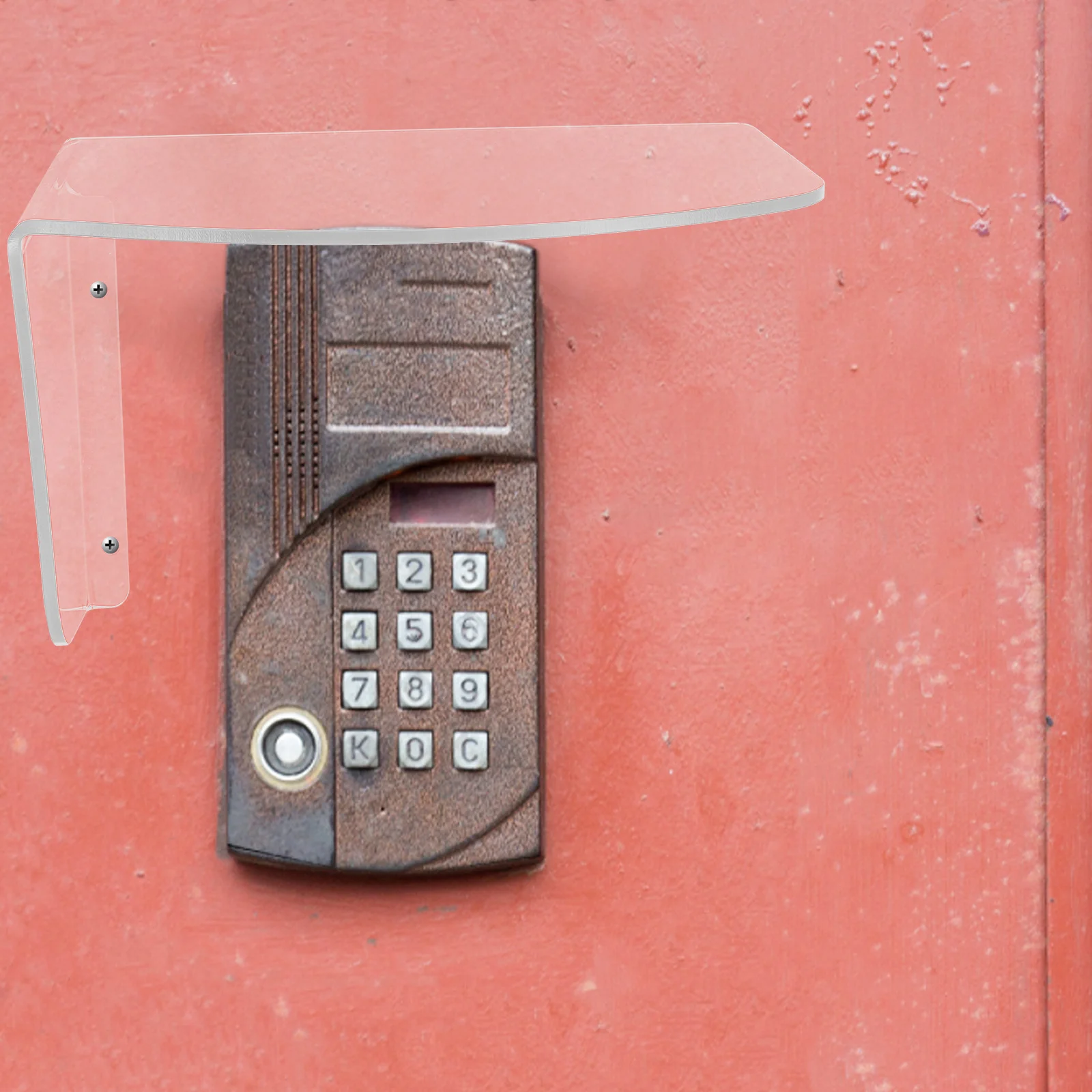 Türschloss-Regenschutz für den Außenbereich, elektronische Tastatur, sichtbares Wetter, Anwesenheitszubehör, Steuermaschine