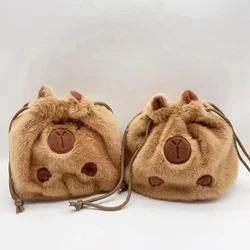 Borsa portaoggetti dall'aspetto alto, nuovo zaino Capibara a tracolla, simpatica tasca a mazzo di Capibara, borsa di peluche Cartoon