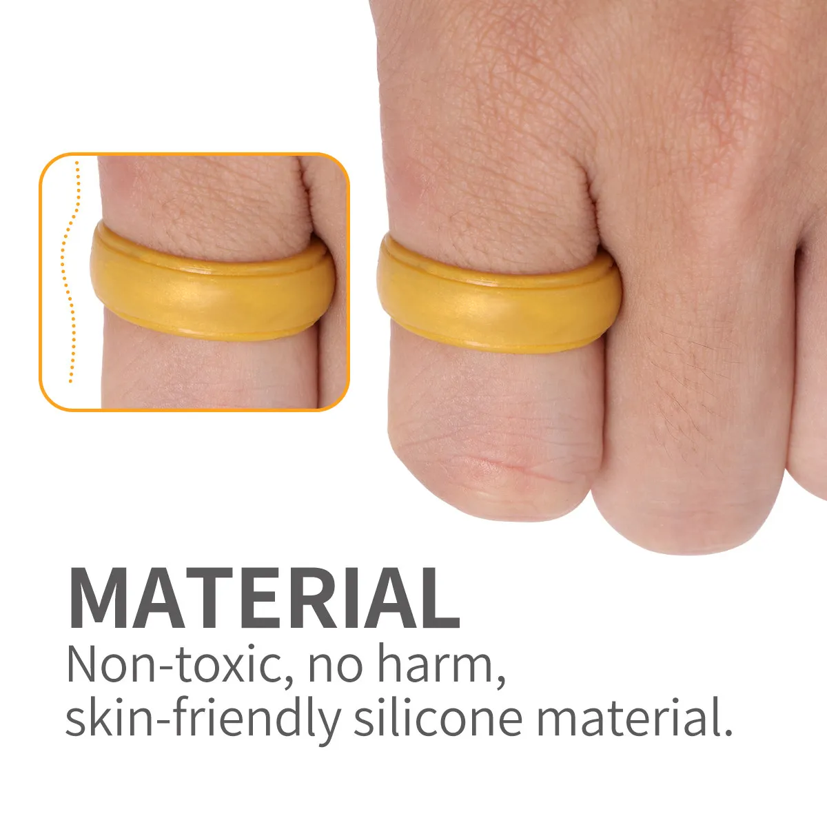 1Pcs Silicone Rings Size 14 Black Dishwasher Safe Finger Exercise Rings for Outdoor Activities Athletes Musicians Physical