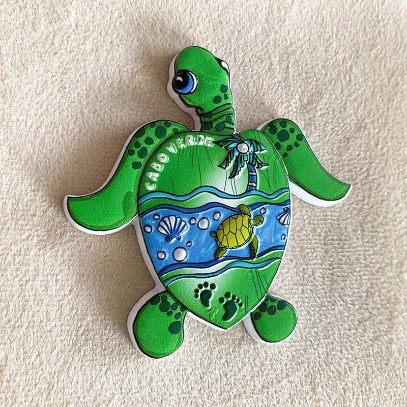 

Fujian Resin European Style Sea Turtle Refrigerator Magnet Creative 3D Decorative Cute Home Travel Souvenir