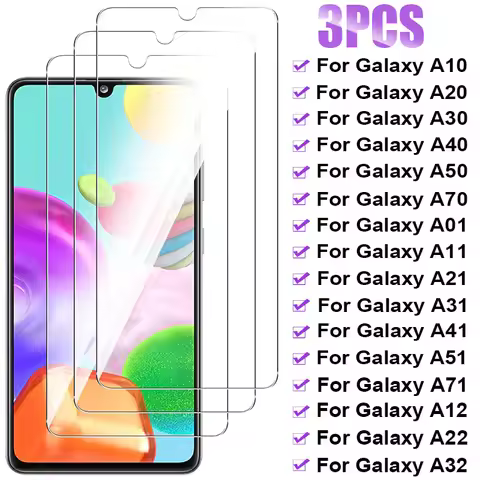 Tempered Glass for Samsung Galaxy A12 A22 A32 A52S A51 A71 A50 A70 Screen Protector for Samsung A20E A30S A40 A10 A01 A21S A31