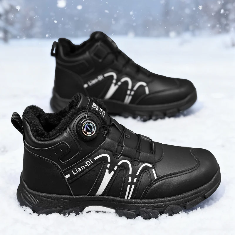 Men Winter Boots Comfortable Fashion Casual Outdoor Snow Boots Wear-Resistant Warm Non-Slip Work Shoes Big Size