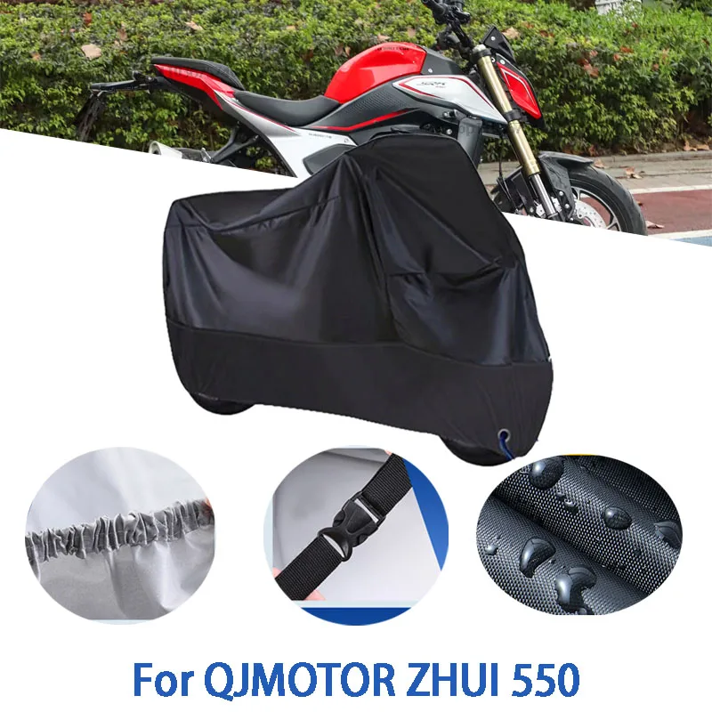 

Motorcycle Full Covers For QJMOTOR ZHUI 550 Car Outdoors Sun Protection Dust No Ear Thickened Oxford Clothcover Accessories