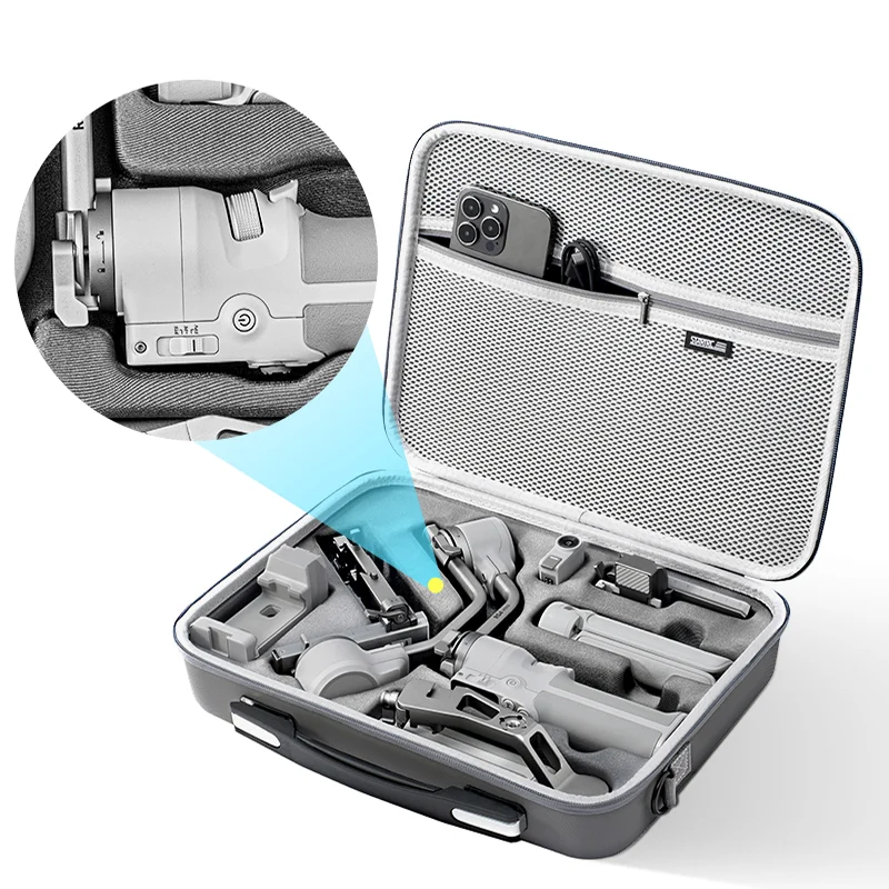 ل DJI RS4 حقيبة التخزين الصغيرة حقيبة حمل المحمولة الصلب صندوق محمول حقيبة سفر Ronin 4 MINI مثبت أفقي الملحقات