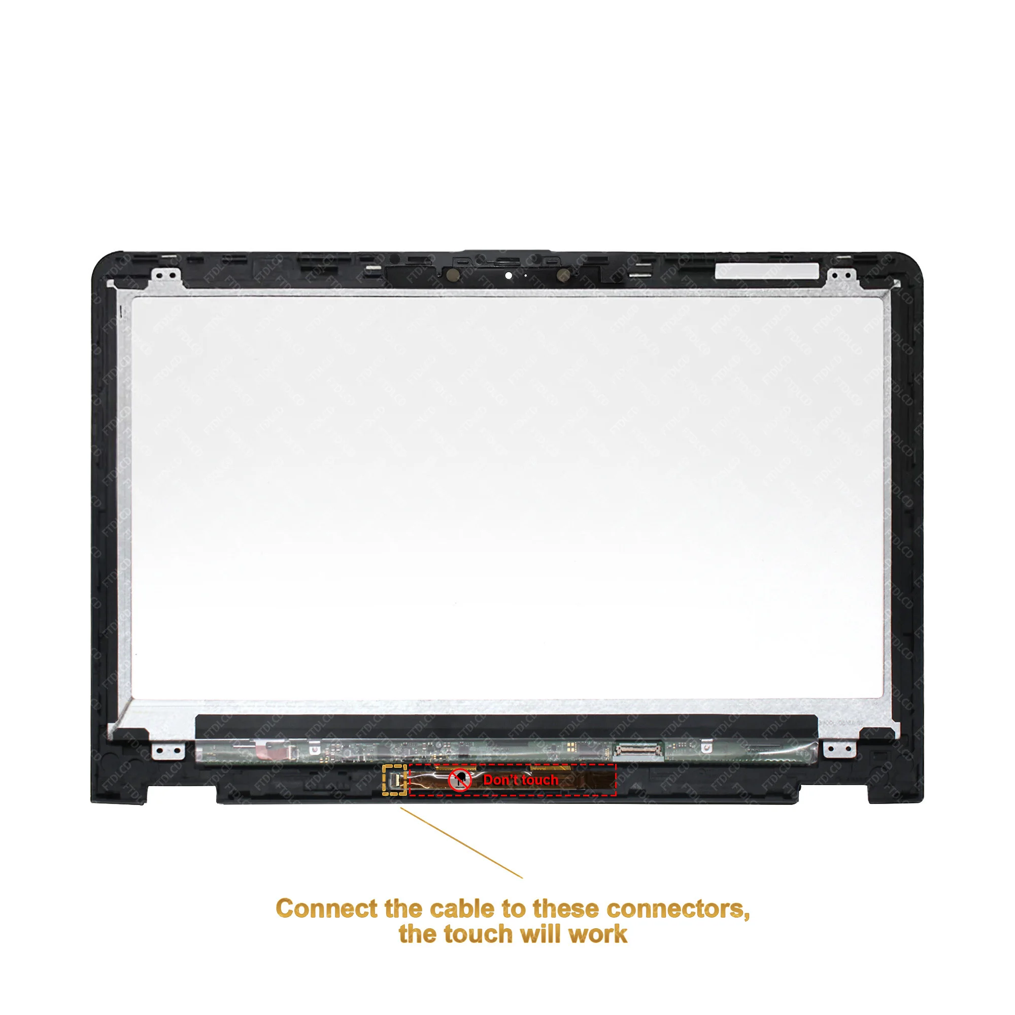 Imagem -03 - Ecrã Lcd Fhd Digitalizador de Toque Conjunto de Vidro hp Envy X360 Série 15-aq 15-aq293ms 15-aq193ms 15-aq002la 15-aq160sa