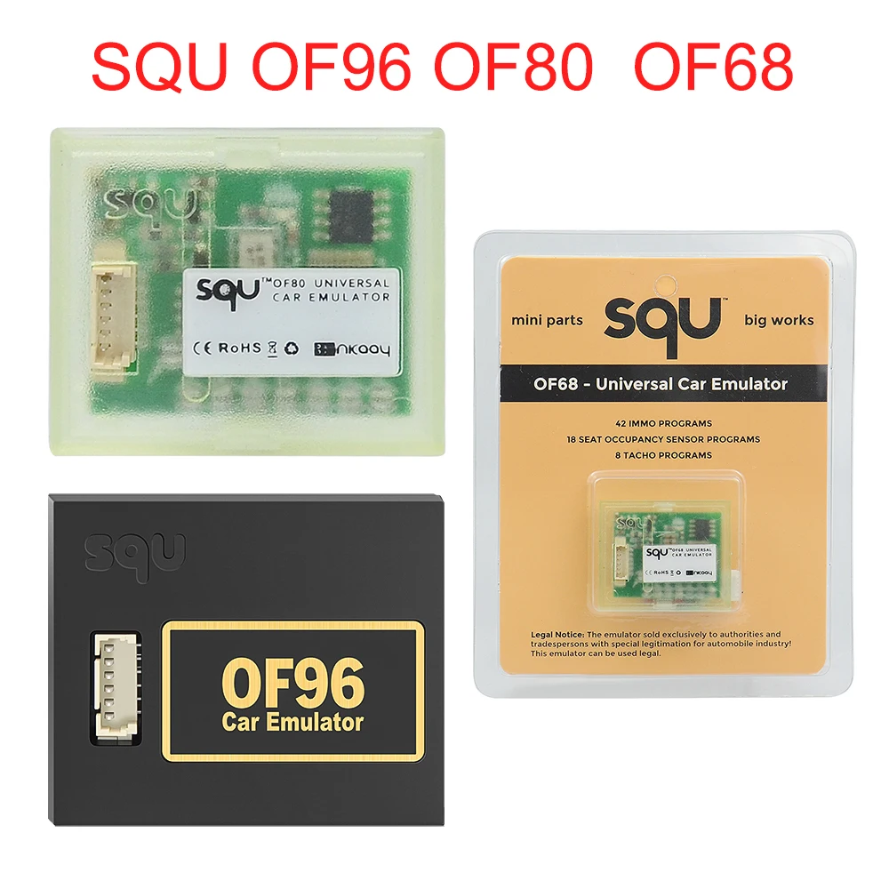 

SQU OF68/OF80/OF90 car emulator supports IMMO/Seat occupancy sensor/Tacho Programs For Benz/ For BMW/For V W Emulator