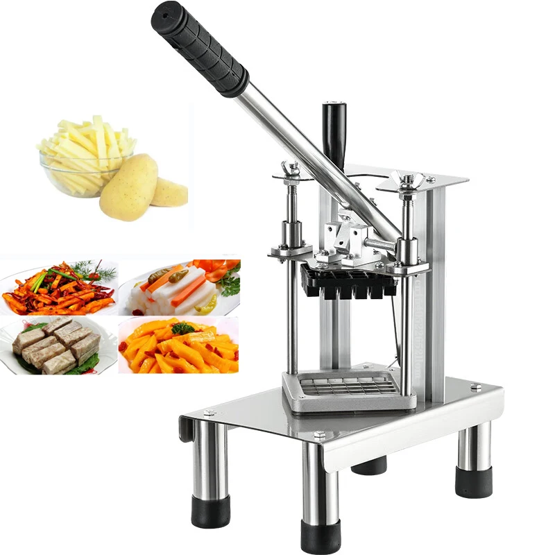 Manual French Fry Cutter Stainless Steel Potato Fruit and Vegetable Cutting Machine Cutting French Fries Slicer