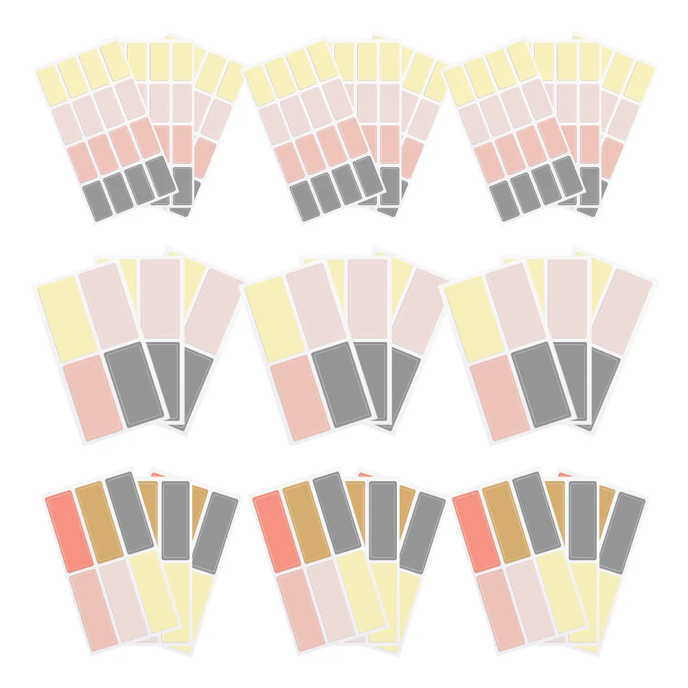 

520Pcs Multipurpose Adhesive Sticker Set Colorful Blank Name Tags for Storage Tote Moving Packing Labeling Storage Tote Labels