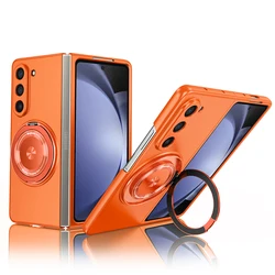 Case for Galaxy Z Fold 5 Anti Scratch Hard Phone Cover with Magnetic Wireless Charging Kickstand for Galaxy Z Fold6 3 4