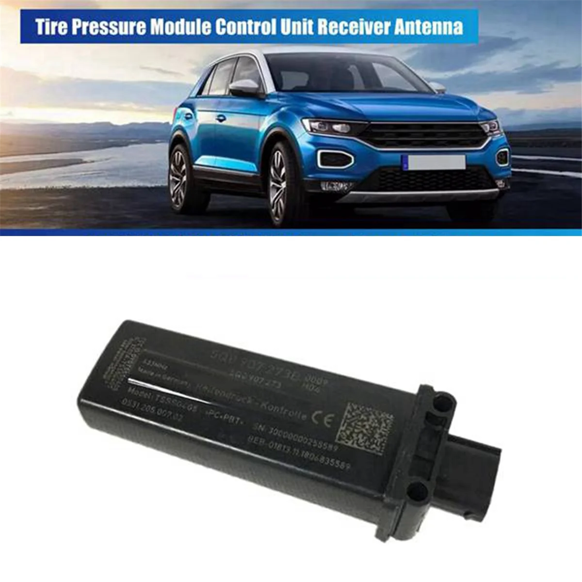 Imagem -06 - Tpms Tire Pressure Module Control Unit Antena Receptora para vw Mqb Golf Mk7 Tiguan Passat b8 Touran 5q0907273b