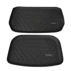 Para Tesla Model Y Model 3 2021-23 TPE, caja de almacenamiento para maletero delantero y trasero de coche, alfombrilla protectora impermeable, bandeja para maletero, alfombrilla para suelo