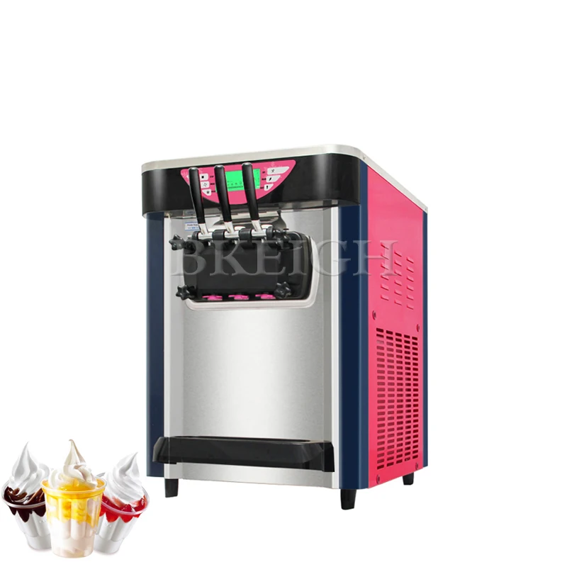 

Delicious Desktop 2+1 Mixed Flavor Soft Ice Cream Machine, Commercial Small Frozen Yogurt Machine