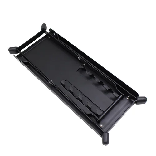 Imagen 2 del producto Taburete de pie de guitarra, 4 posiciones, altura ajustable, plegable, Pedal de guitarra, reposapiés, taburete negro para accesorios de Pedal de guitarra