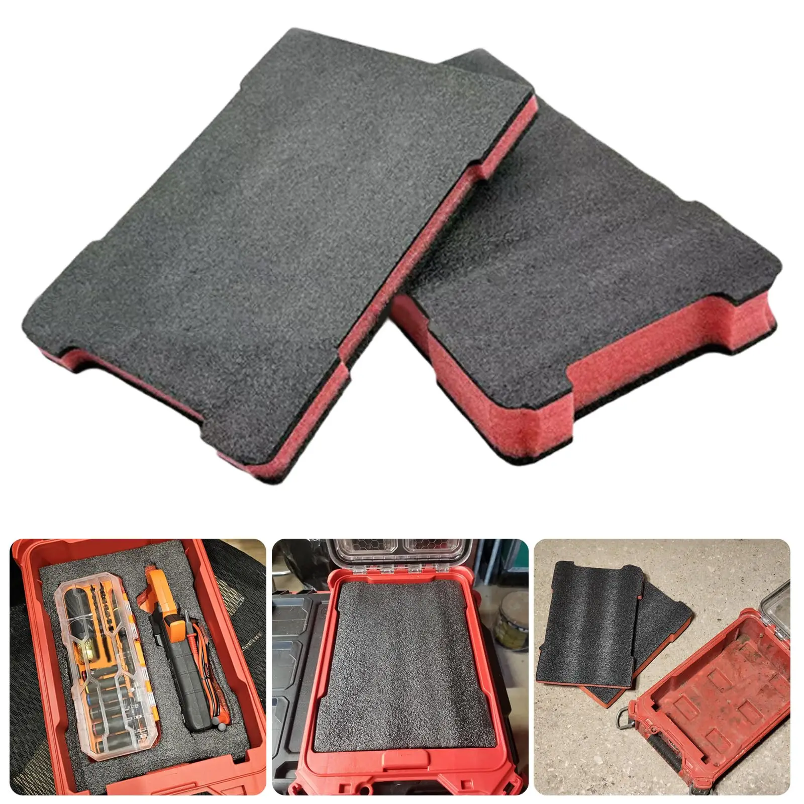 Foam Inserts for Milwaukee Tool Box, Compatible with 48-22-8435, Shockproof Cushioned Tool Box Foam Insert Cases Protective