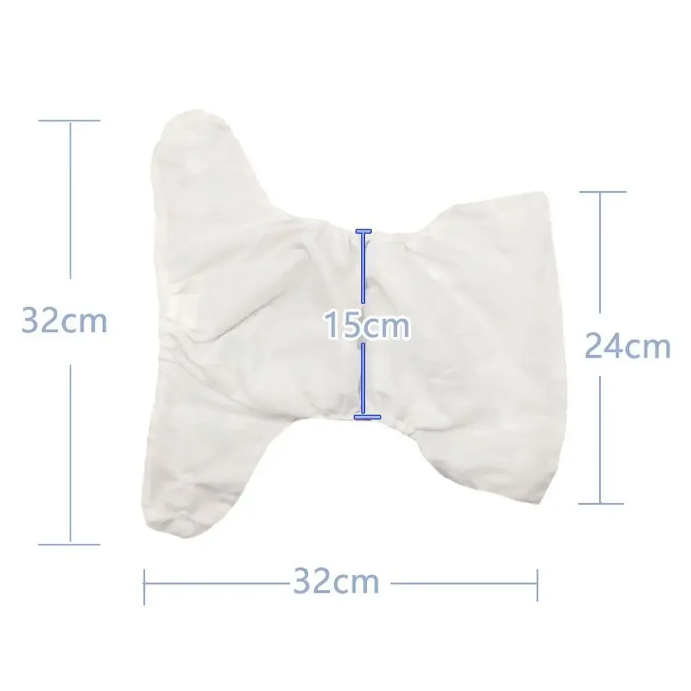 Bolso de tecido respirável para bebê, capa de fraldas reutilizável, calcinha lavável recém-nascida, envoltório impermeável, 4 pcs