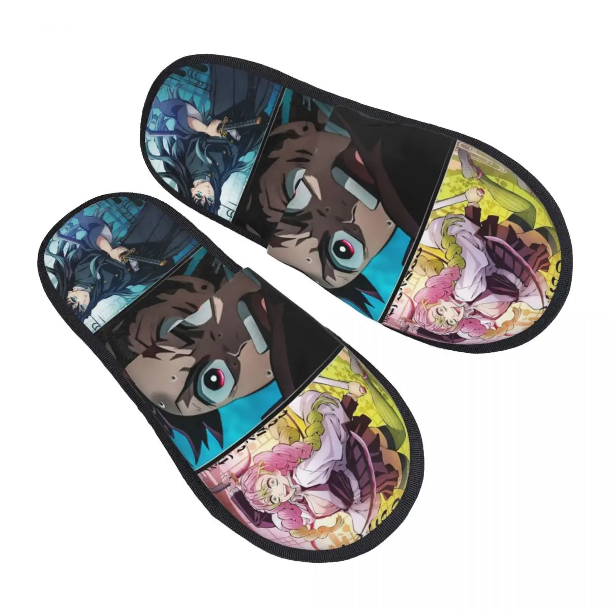 Kimetsu No Yaiba Demon Doder Mannen Vrouwen Harige Slippers Mode Speciale Thuis Slippers Pantoufle Homme