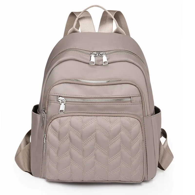 Mochilas Oxford con entramado de diamantes para mujer, gran capacidad, más compartimentos, bolsas de viaje para mujer, mochilas escolares impermeables para niñas