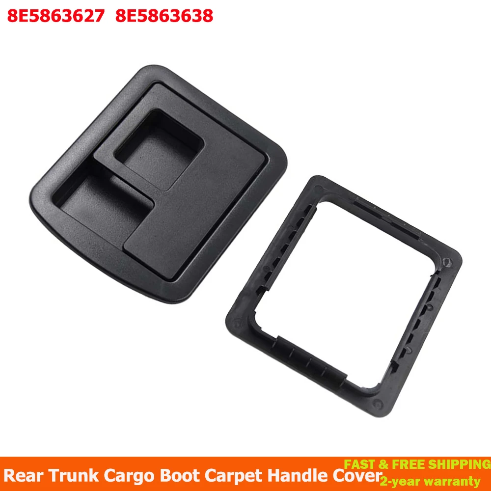 8E5 863 627 Rear Trunk Liner Cargo Boot Carpet Handle Cover For Audi A3 A4 B6 B7 B8 S4 A5 S5 A6 C6 For VW Phaeton 8E5863638