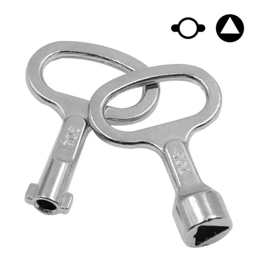 Key Wrench Universal Elevator Door Lock Valve key wrench Utility Plumber Triangle Key For Electric Cabinets Metro Trains Tool