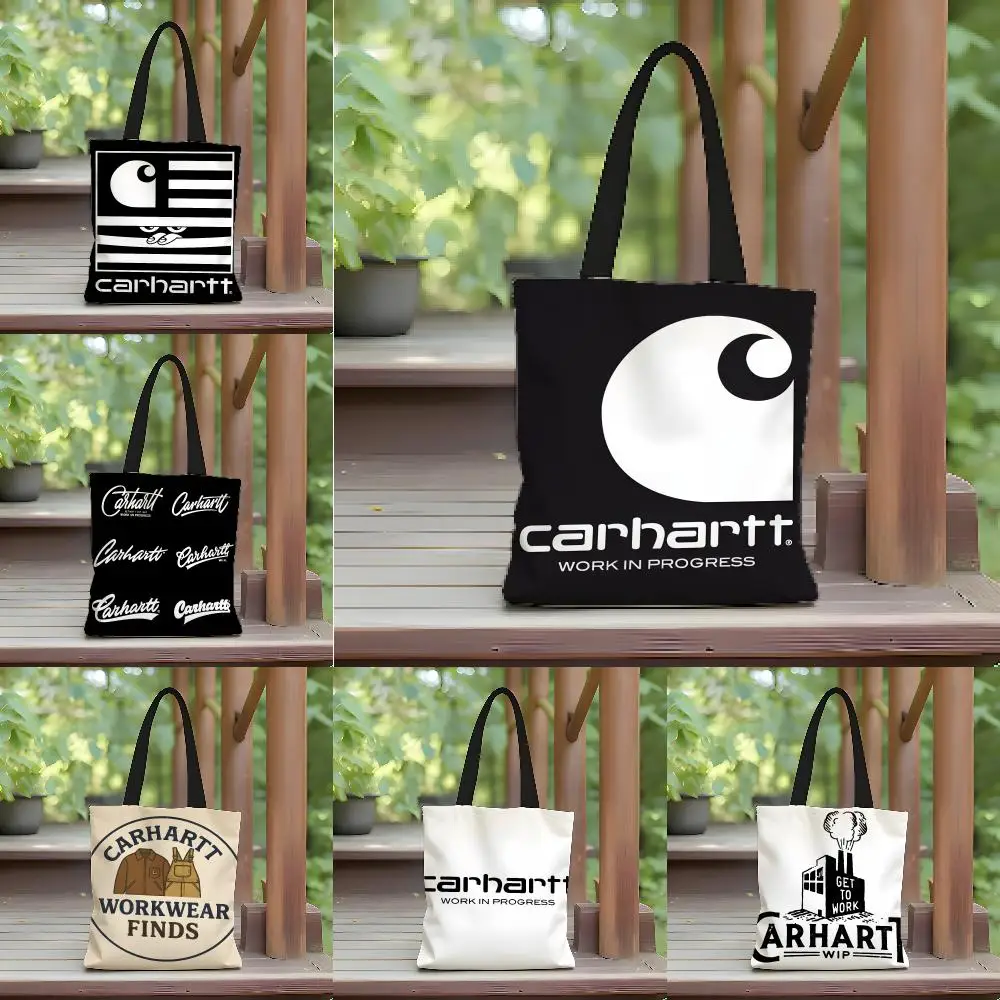 Workwear Line C-ccccarhartttES Storage Bags Canvas Shoulder Bag for Boys Girls Anime Crossbody Bags Students Handbag