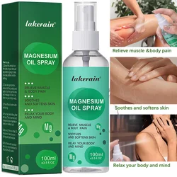 100ml Magnesium Oil Spray Relieve Muscle Body Pain Smoothes And Softens Skin for Restlessness & Better Sleep for All Ages