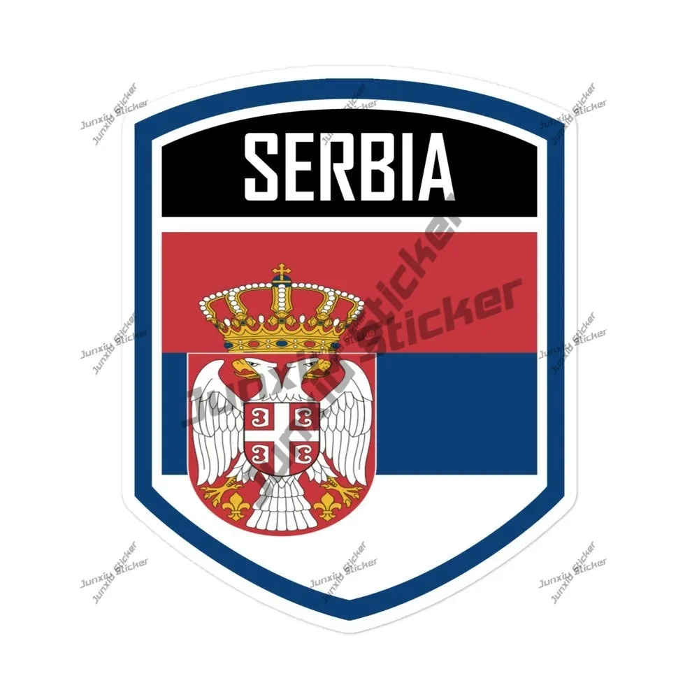 

Serbia Flag Stickers Pvc Boat Accessories Style For Car Body Refrigerator Wall Stickers Наклейка На Автомобиль Suv Fine Decor