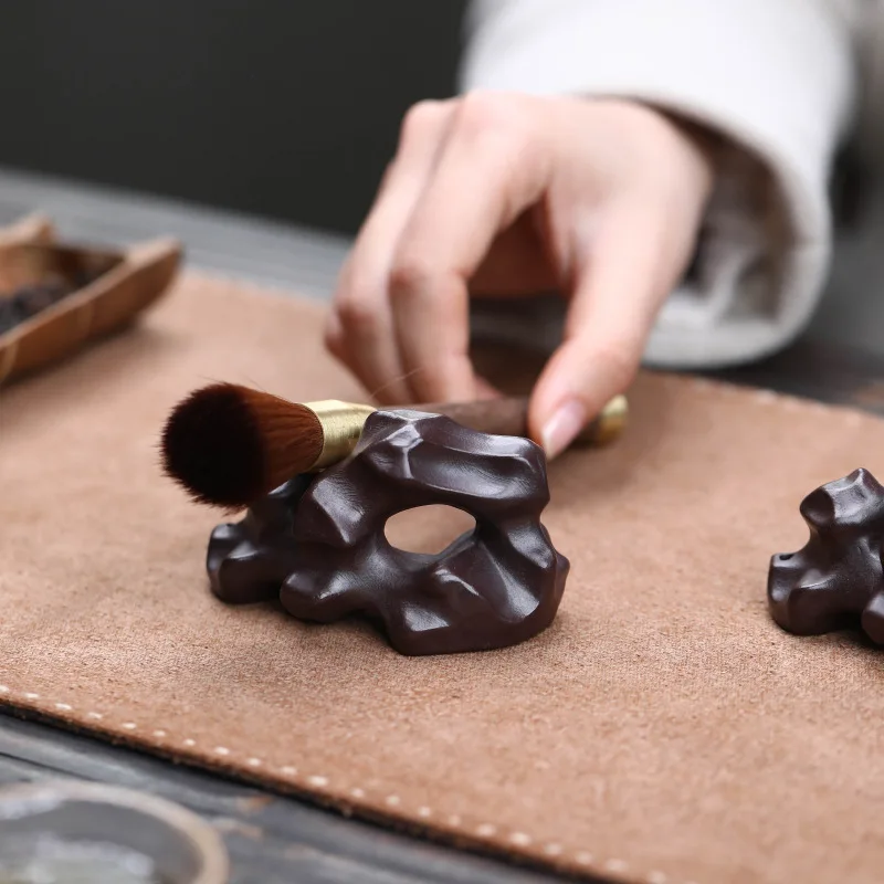 Yixing Zisha Tee Haustier Taihu Stein Weihrauch Halter Ornament Tee Spielen Tee Zeremonie Weihrauch Stick Halter Umgebenden Gefälschte Berg