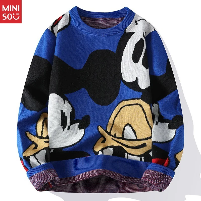 

Disney Men's Graphic Sweater | Fashion Print Crewneck | Casual Comfortable Knitwear
