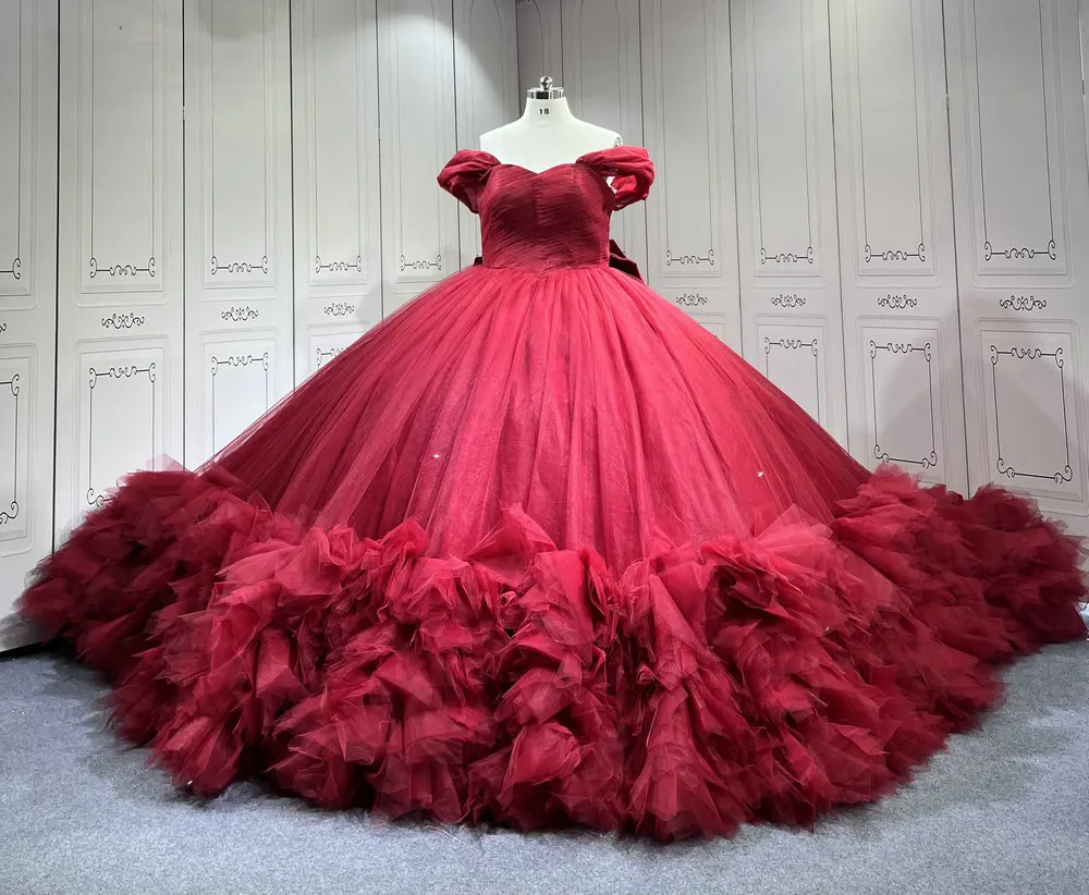 

Mumuleo Бордовые платья Quinceanera 2026 платья 15 años quinceañera 2025 xv años personalizado платье de baile feminino tule