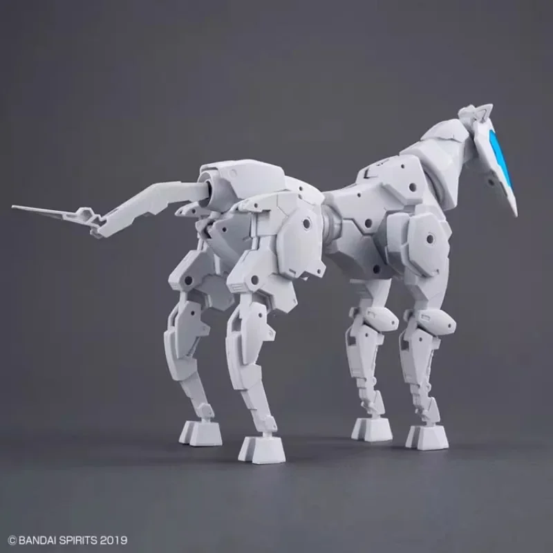 متوفر في المخزون بانداي الأصلي 30MS أنيمي الحصان MECHA Ver.White عمل الشكل التجمع نموذج اللعب تحصيل نموذج هدايا للأطفال