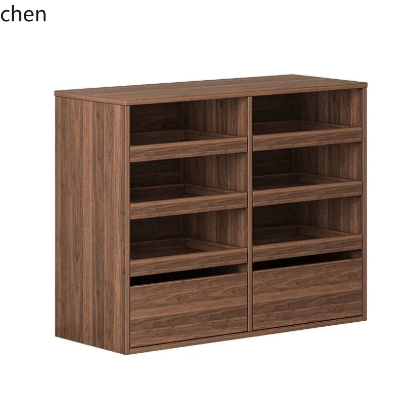Solid Wood Jewelry Cabinet Island Display Table Necklace Rack Wall Display Rack Display Stand Island Cabinet