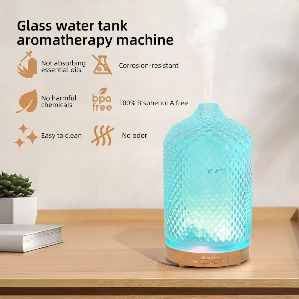 Essential Oil Diffuser with Timer and 7-Color Light