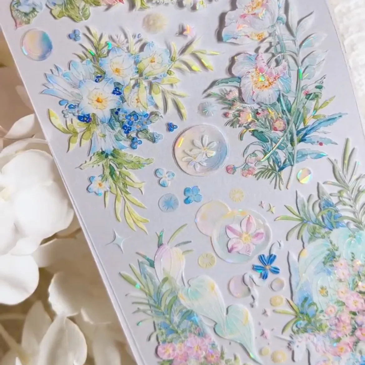 

1 loop pet tape washi maste [Dream Crack Cruise] Glacier Research Institute, Gorgeous Background of Flowers Flowers, Guka Flow