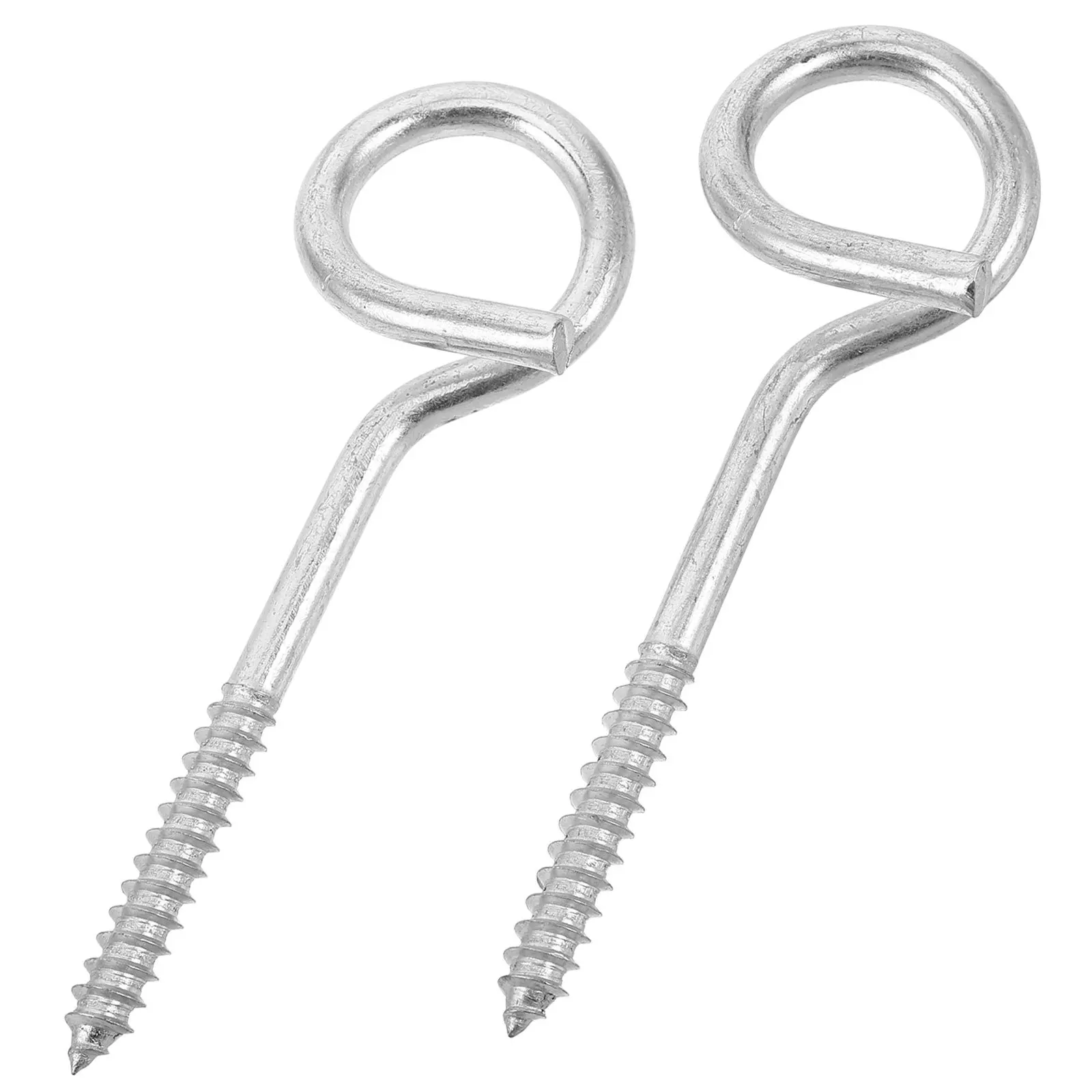 2Pcs Metal Eye Hooks for Swing Chairs Heavy Duty Stainless Steel Screw Eyes Ceiling Wood Beam Mounting Outdoor Indoor Hanging